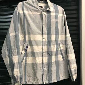 Red Charcoal Men's Grey and Blue Shirt